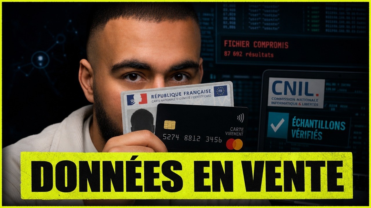 ENQUÊTE - Des hackers vendent vos données personnelles.
