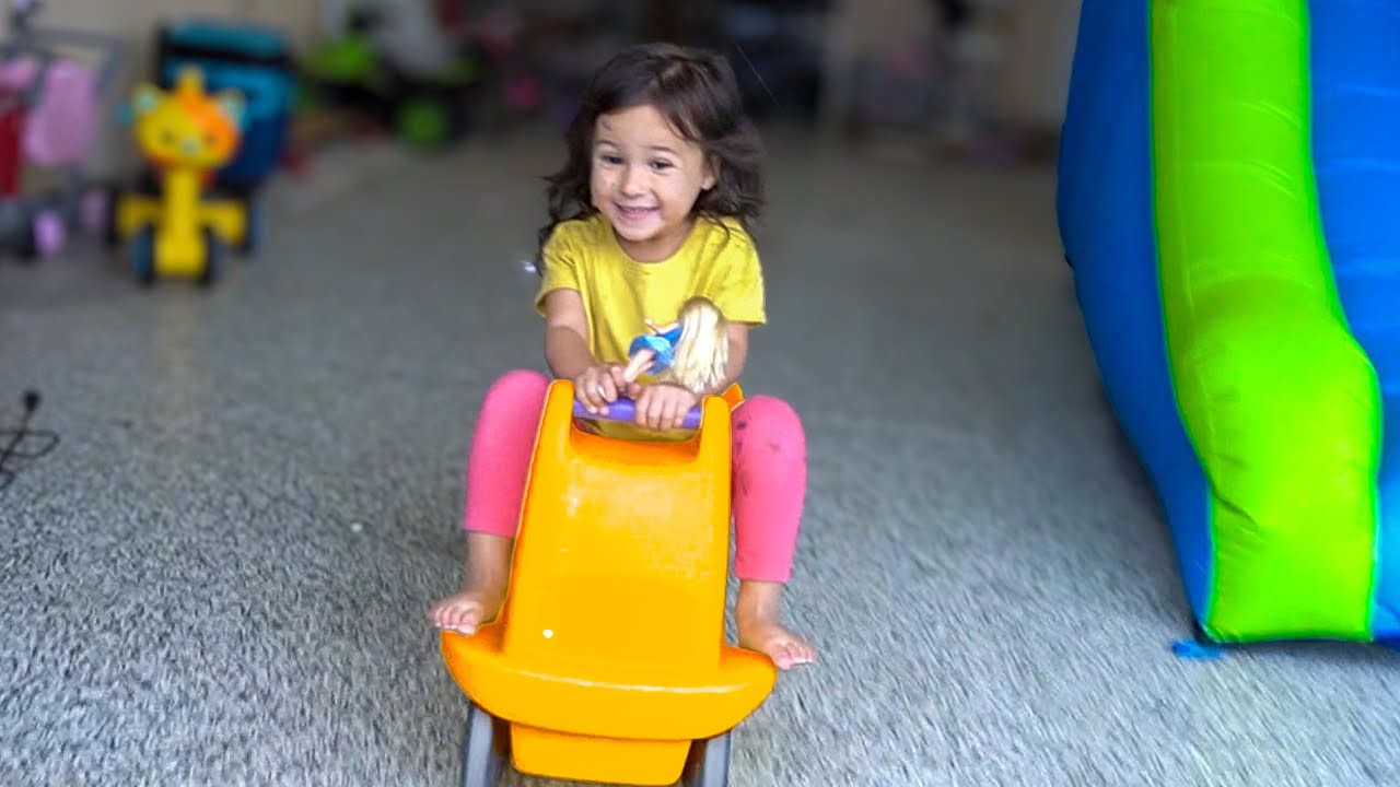 We built a ROLLER COASTER inside our HOUSE!!!  (our own amusement park)