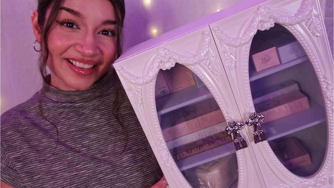 ASMR Holiday Makeup Advent Calendar Unboxing ❄️ Tapping + Whispering