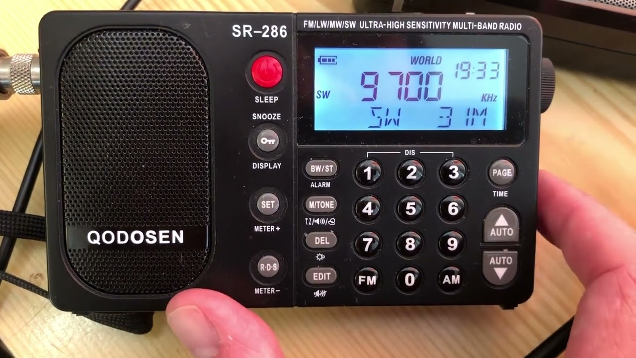 QODOSEN SR-286 vs. Sony ICF-2001D selectivity comparison. August, 12 2024 1740 UTC