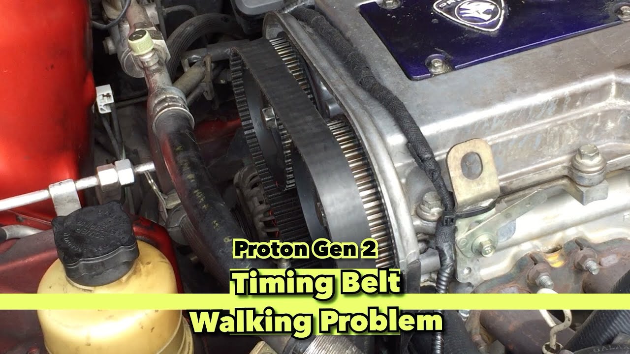How to fix a timing belt walking problem ? (Proton Gen 2 // Pulley Misalignment)