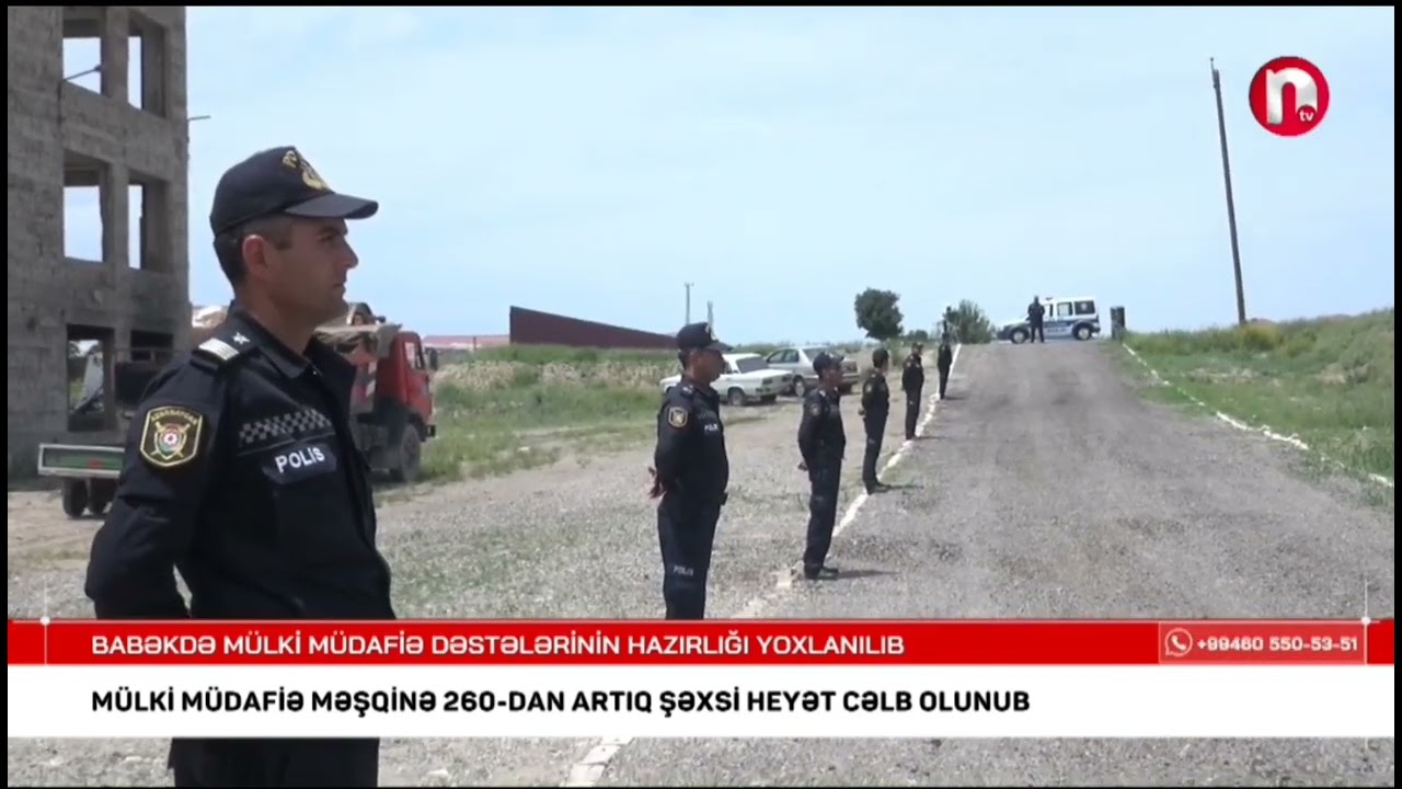 Babək rayonun mülki müdafiə dəstələrinin hazırlığı yoxlanılıb
