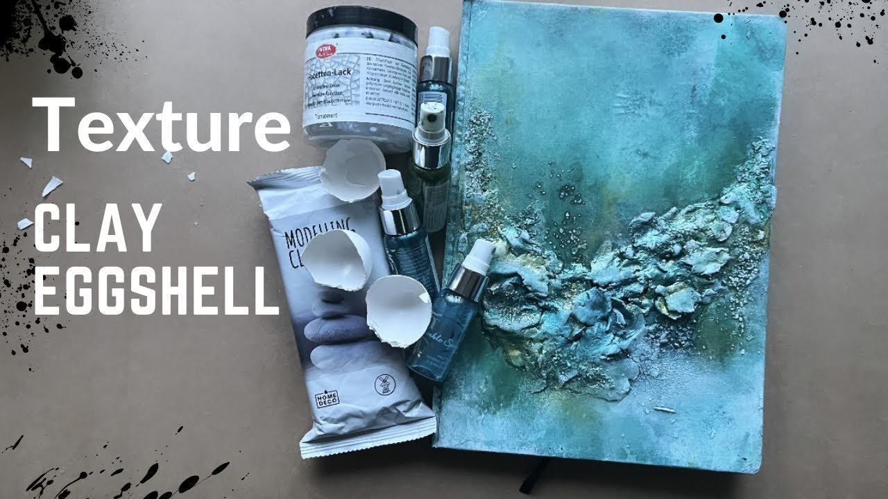 Super Simple 🥚 Clay-Eggshell Texture! In Your Abstract Painting 💙