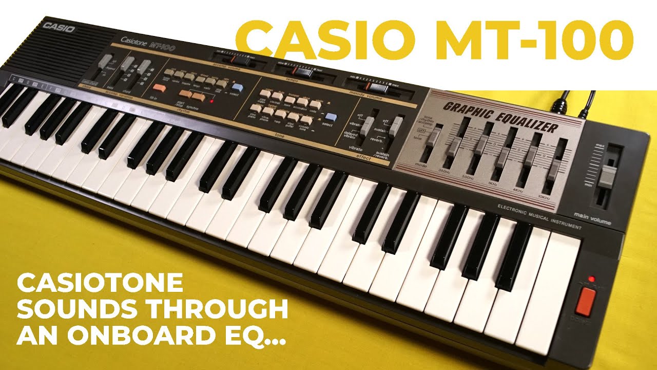 Casio MT-100 - classic Casiotone with graphic equalizer