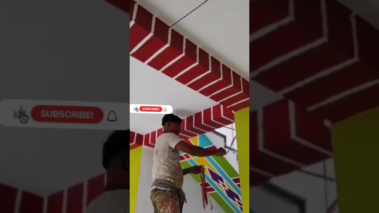 masking tape beam  design#hindisong #painting
