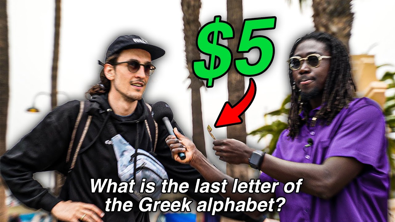 Asking Strangers Basic Trivia Questions for Money
