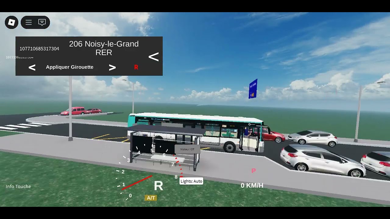 Trajet de Le Plessis - Verdun vers Noisy-le-Grand - Mont d'Est en 206 #2