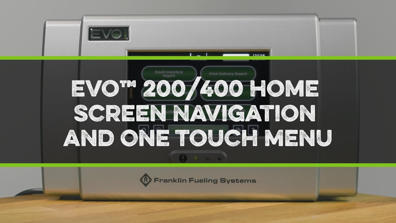 Evo 200 400 Home Screen Navigation and One Touch Menu