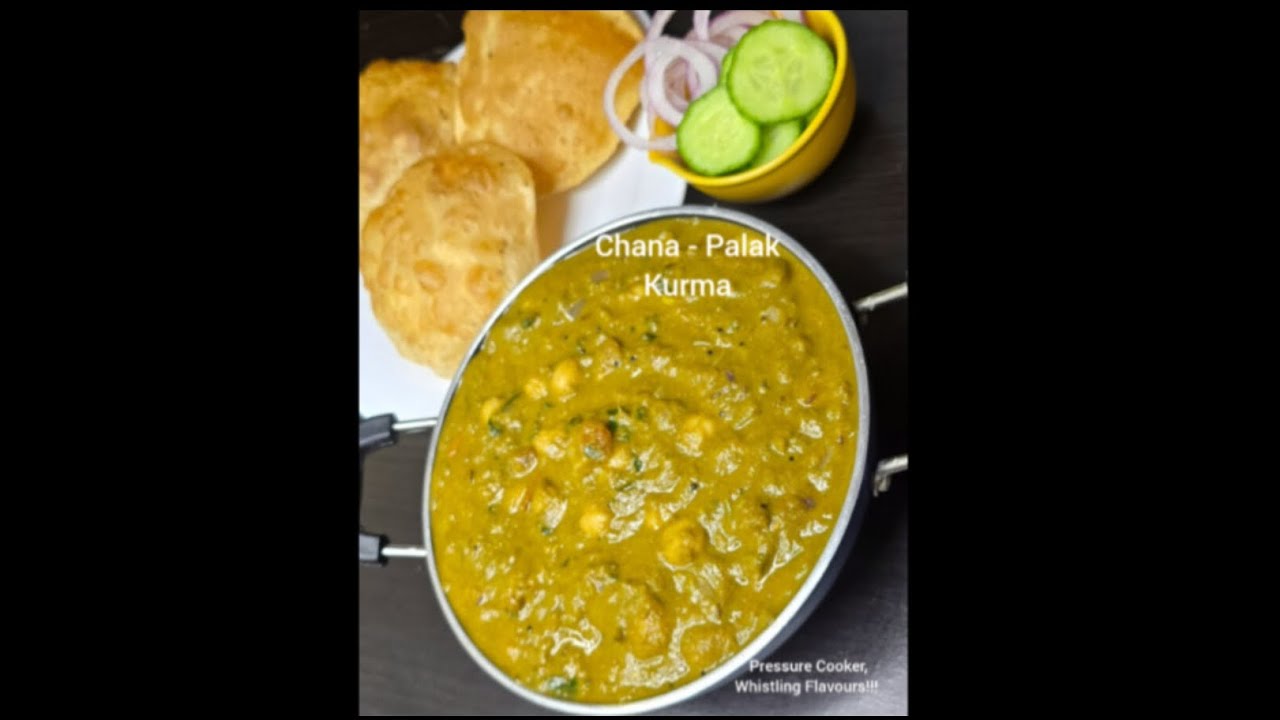 Chana - Palak Kurma  