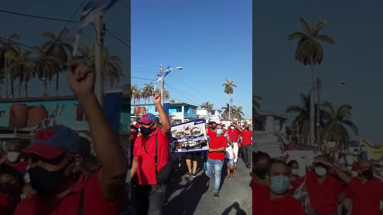 Primero de mayo en Matanzas. #1Mayo #CubaViveYTrabaja #ValoresTeam #Cuba