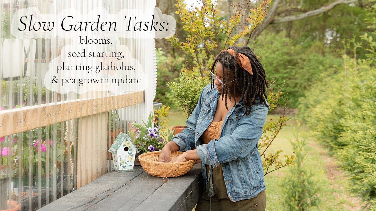As the garden transitions into April, I slowly embrace the task that await me