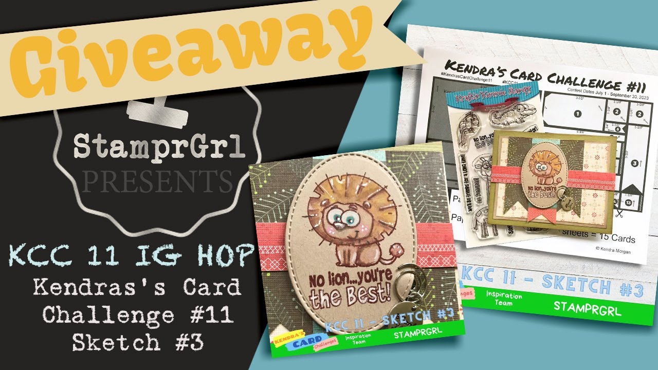 Kendra's Card Challenge  11 IG HOP - Sketch 3