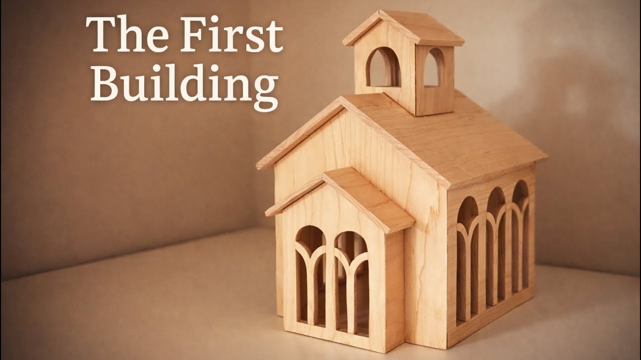 I’m Building a Wooden Christmas Village—Starting With the Church #godfirst 