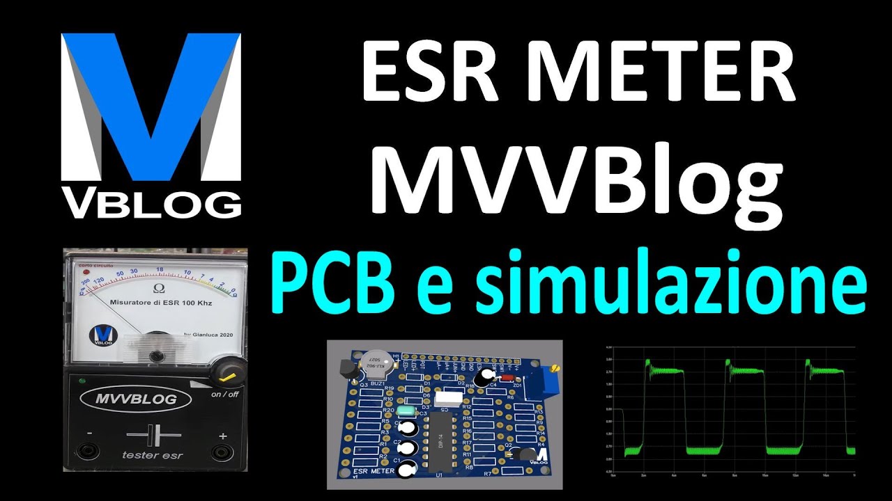 0735: @MVVBlog ESR Meter - PCB EasyEDA e simulazione LTSpice