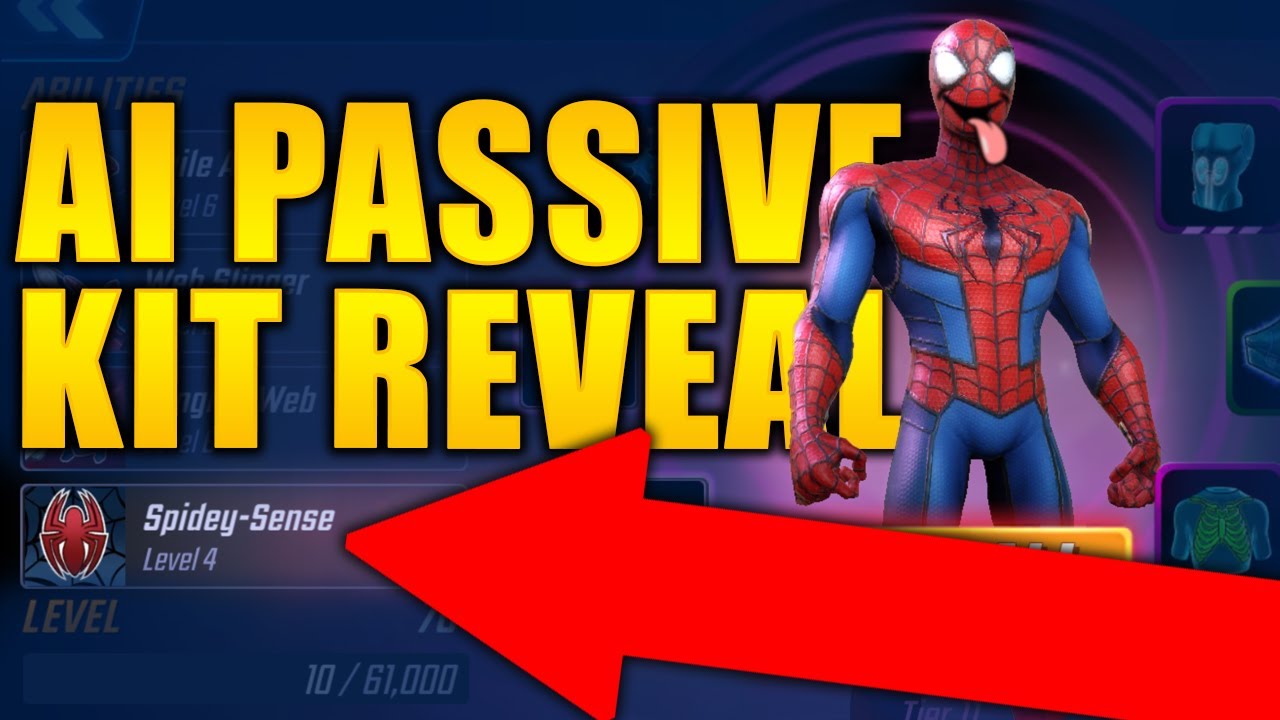 Spider-Man (AI) Passive Kit Reveal - MARVEL Strike Force - MSF