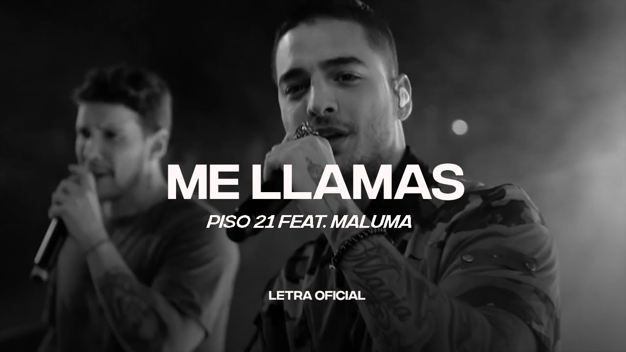 Piso 21 Feat. Maluma - Me Llamas (Remix) (Lyric Video) | CantoYo