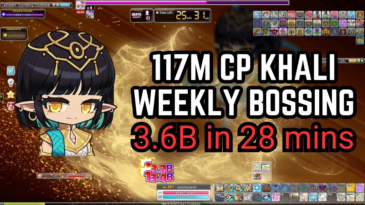 117m CP Khali Full Weekly Bossing - 3.6b in 28 mins