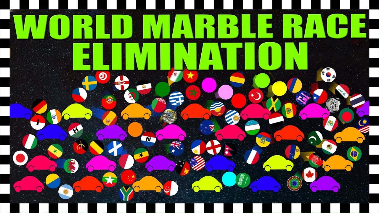 World Marble Race Elimination - 250 Marbles - Countries - Colours - YouTubers