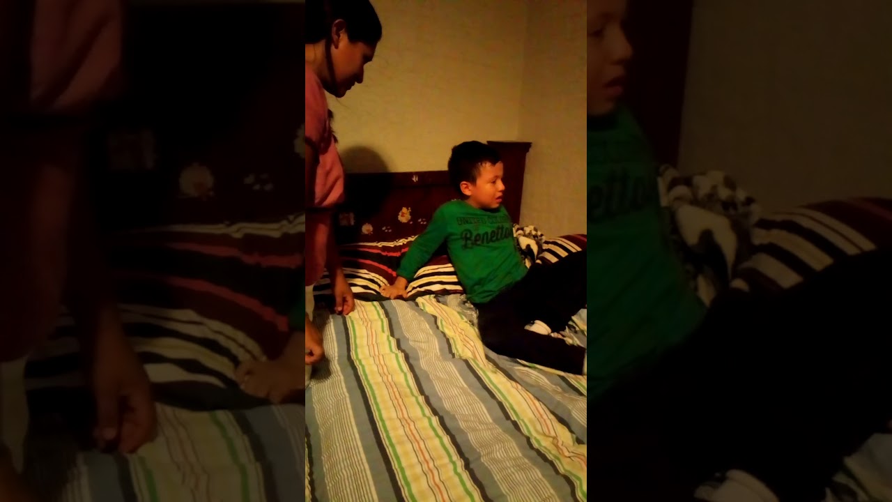 Inyectando a mi hermano :v