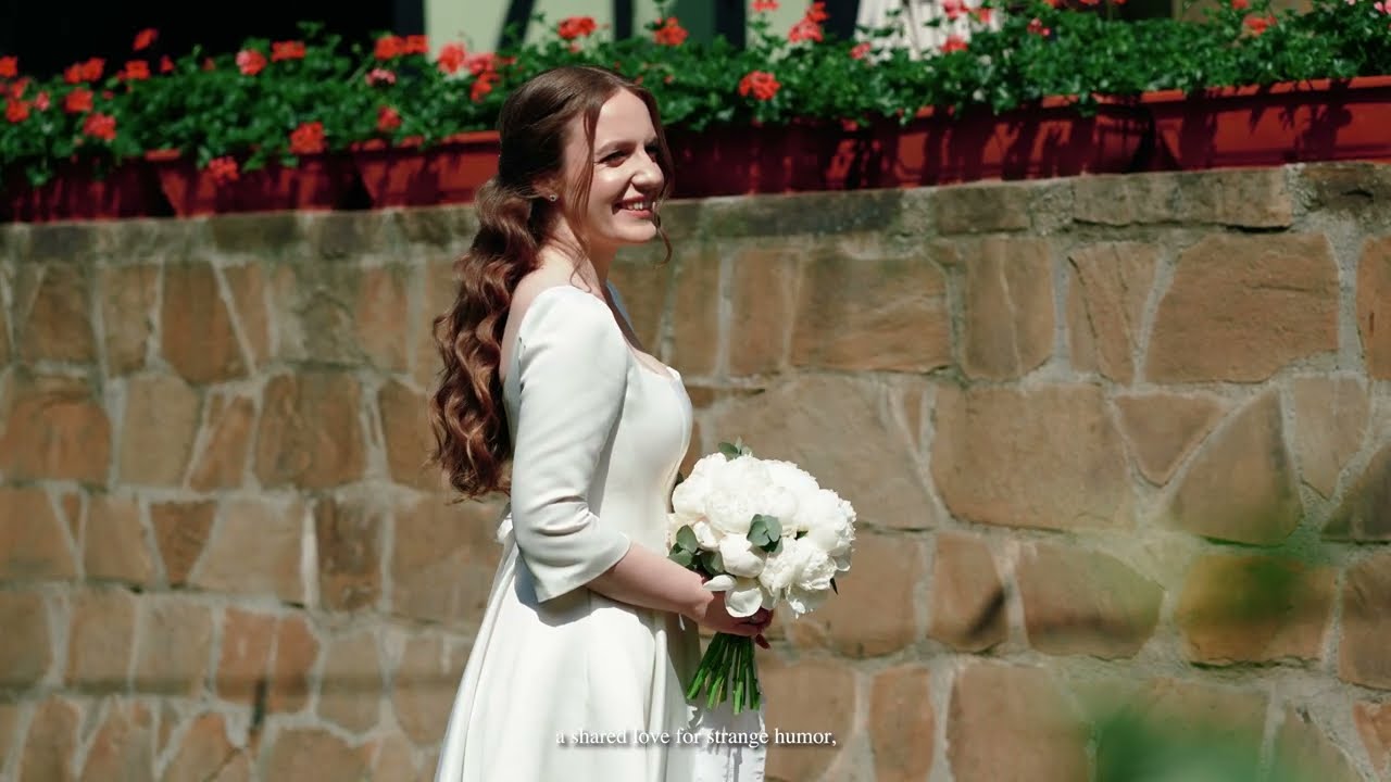 I U S T I N A + O C T A V I A N // It all began with a simple tap! #weddingtrailer #weddingdress