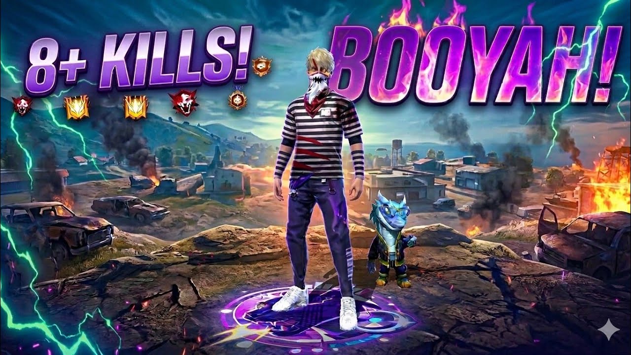 8 kills in br ranked mode 🔥🔥🔥