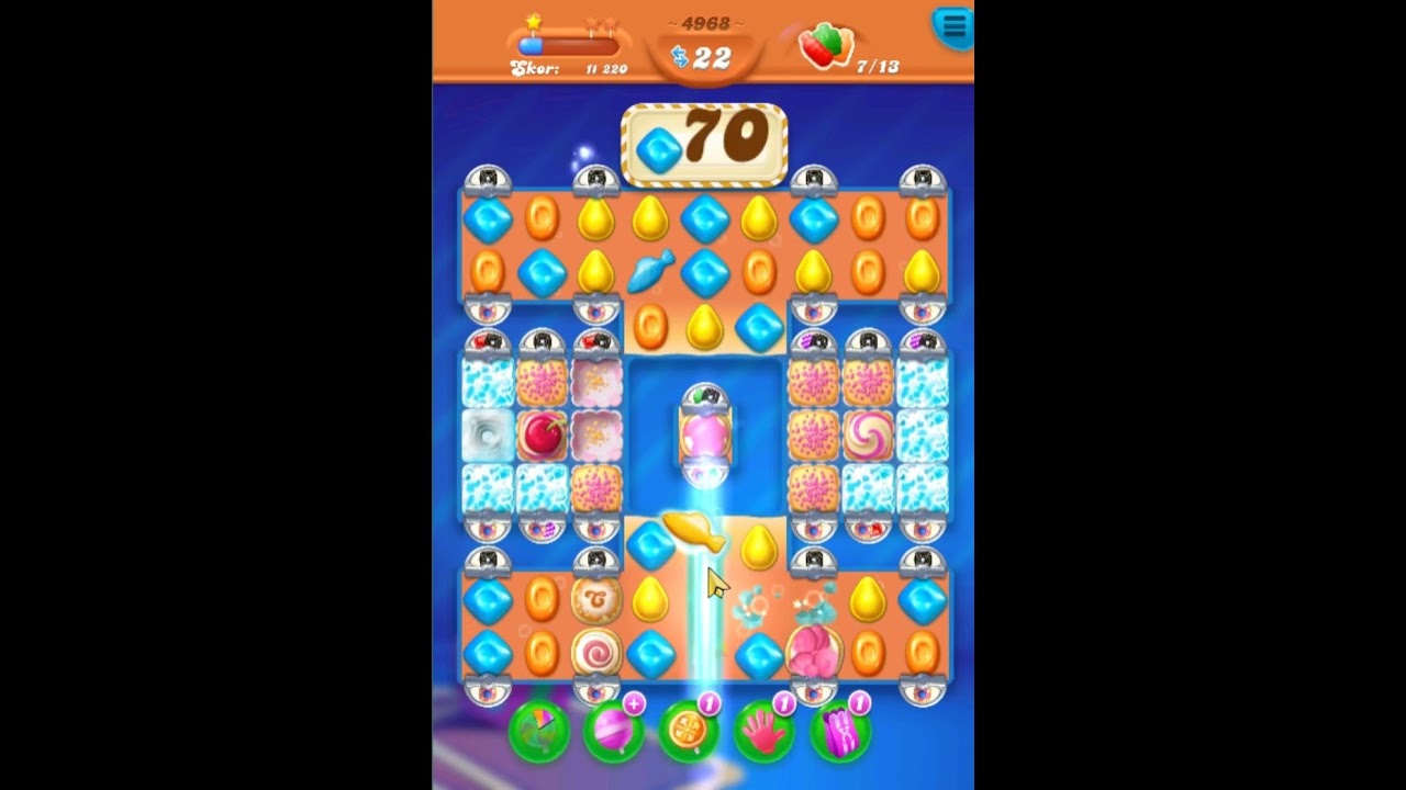 Candy Crush Soda Saga level 4968 Get 3 Stars, 34 Moves Complete