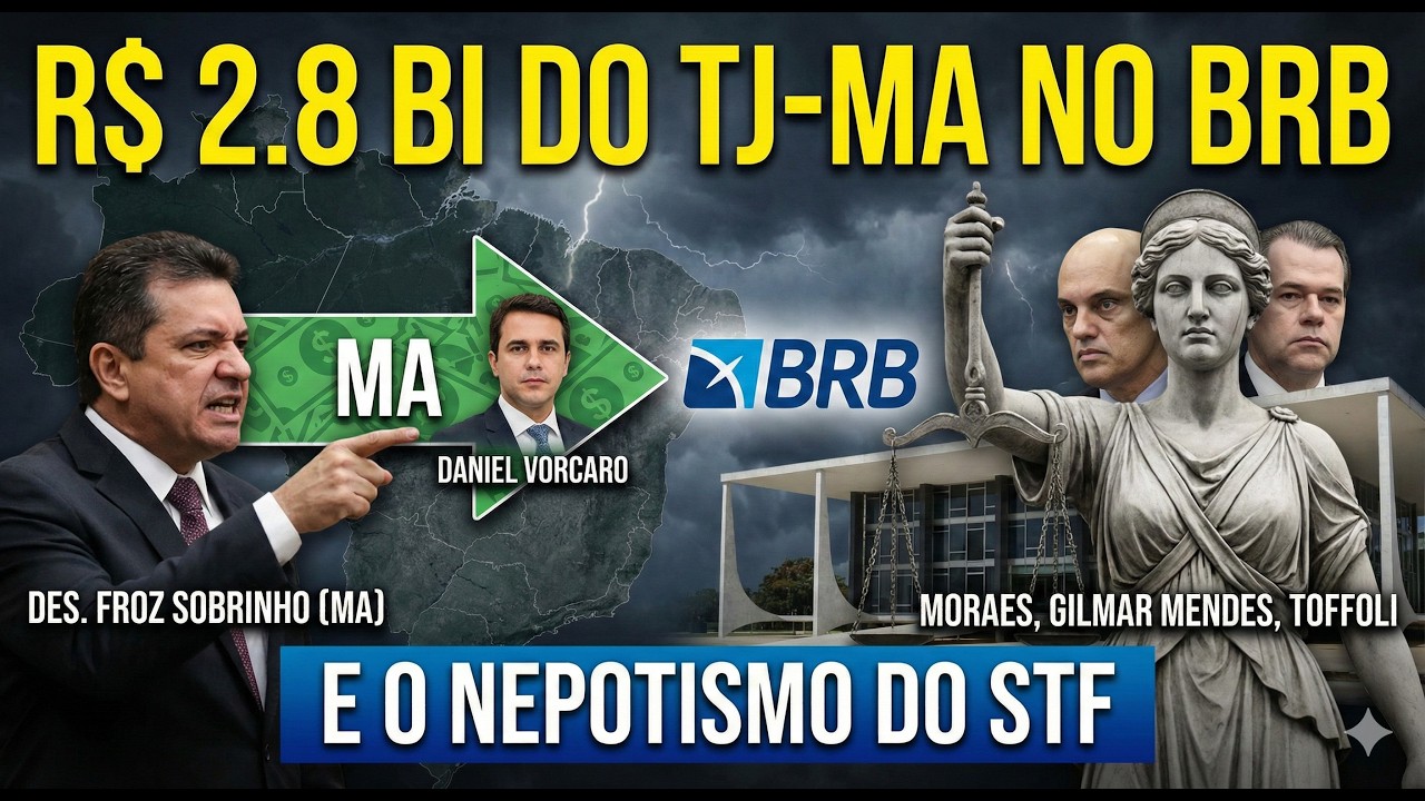🛑Vorcaro era SÓCIO do Governo? A Auditoria que Explode Tudo! R$ 2,8 Bilhões do TJMA no BRB!