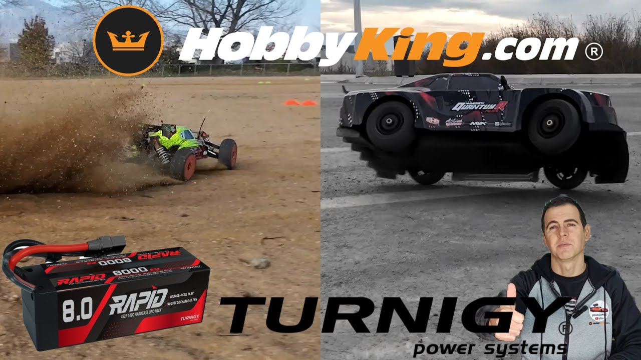 ¡Las mejores baterías para tu 4S! 🥳 Turnigy Rapid Red Line; 4S 8000mAh 140C 🤯 de Hobbyking 😍