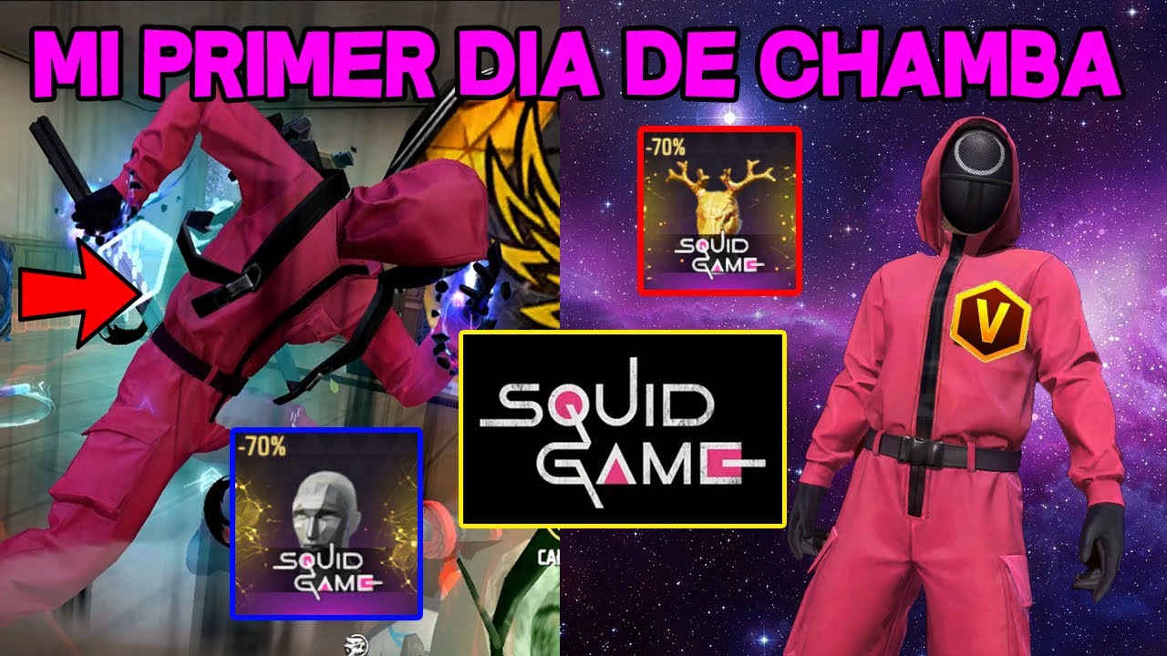 EL MANUAL DEL CAMPERO #89 EL JUEGO DEL CALAMAR EN FREE FIRE!! MI PRIMER DIA DE CHAMBA!!!