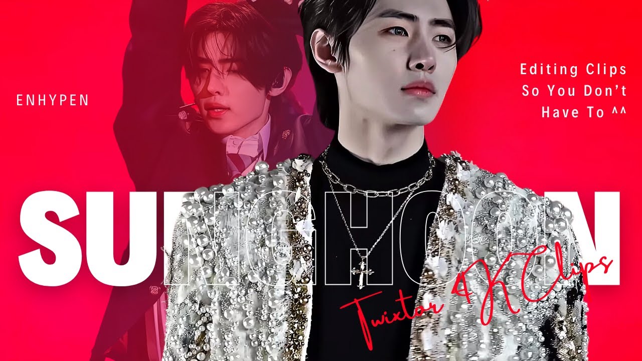 Sunghoon Enhypen - 4K Editing Clips (Slo Mo/Twixtor)