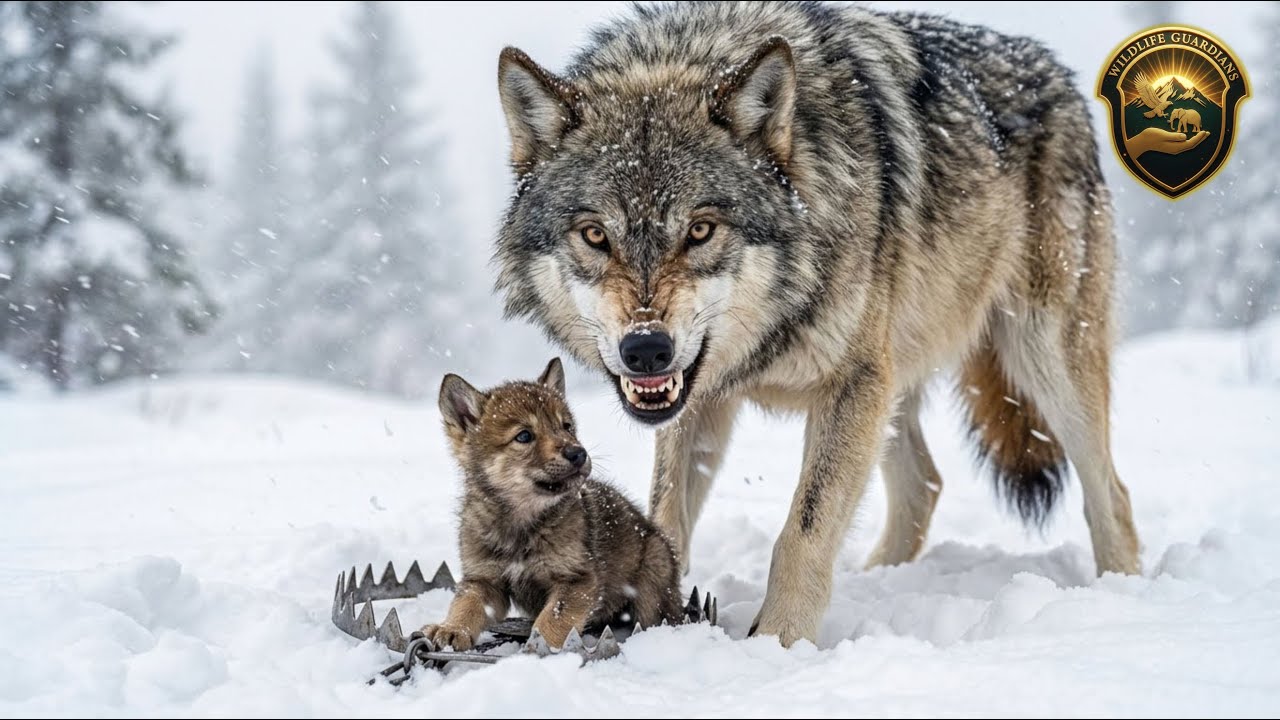 Wildlife Guardians Brave the Storm to Save a Wolf Family