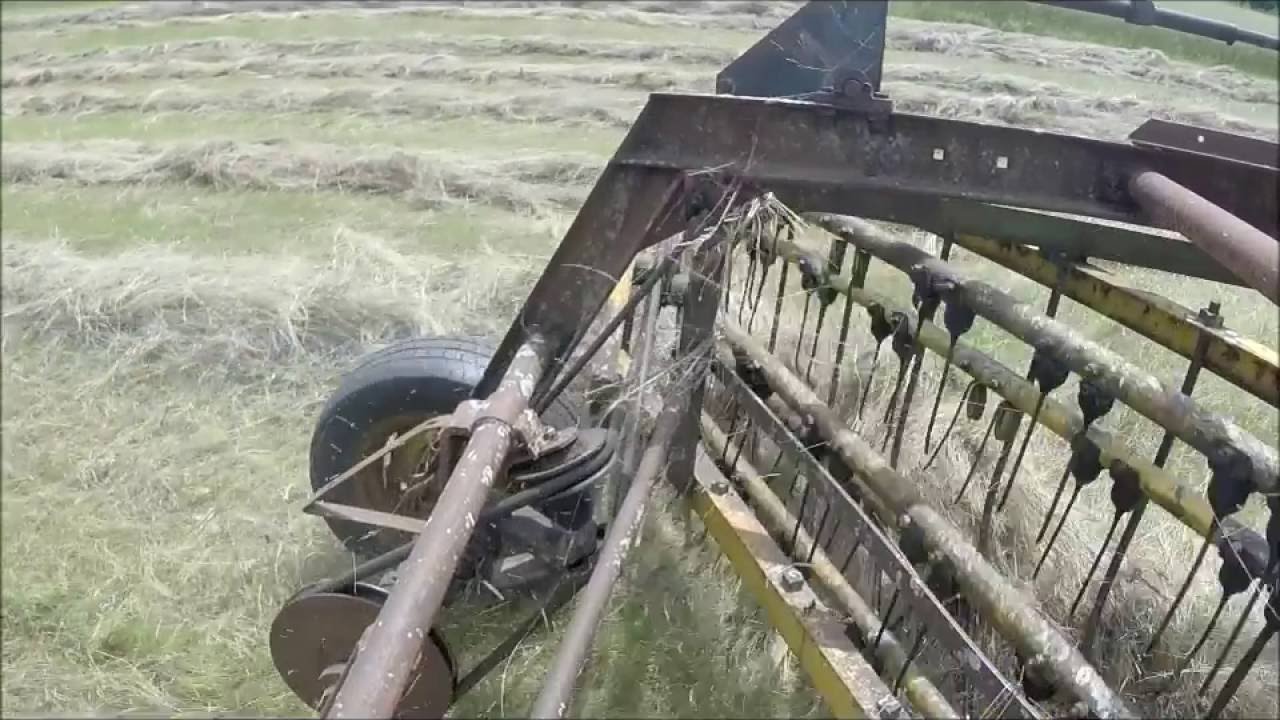 How to use a side delivery hay rake