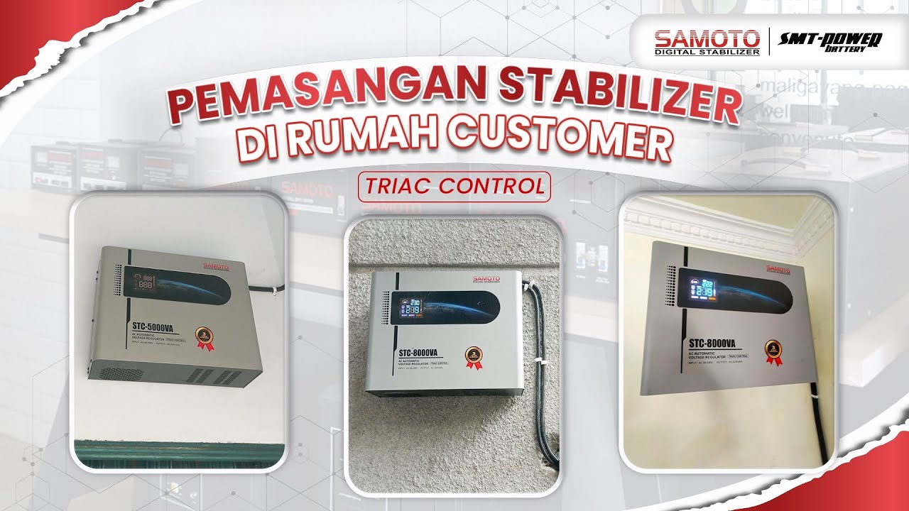 Pemasangan stabilizer triac control pertama dan satu-satunya di Indonesia, STC SERIES!