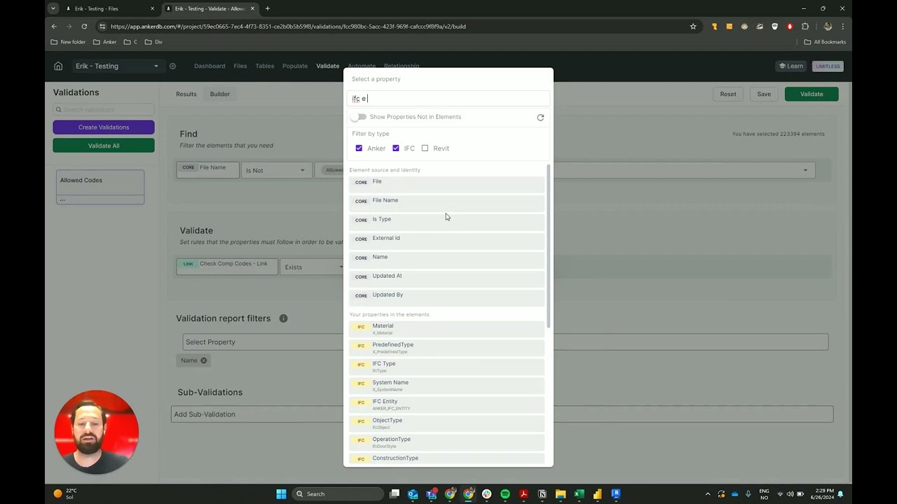 Connecting datasets in Anker: Allowed Values Relationship and Validation