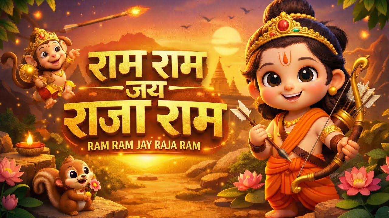 Ram Ram Jai Raja Ram | Nanhe Bachho ke Cute Ram | little राम भजन | Devotional Song | FunKids World