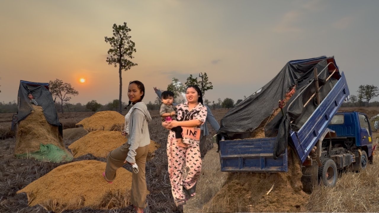 ຈ້າງລົດນ້ອງເຂີຍຂົນແກບໃສ່ນາ🇱🇦มาเบิ่งธุรกิจสาเมหลังจากแต่งงานไปหลายปี