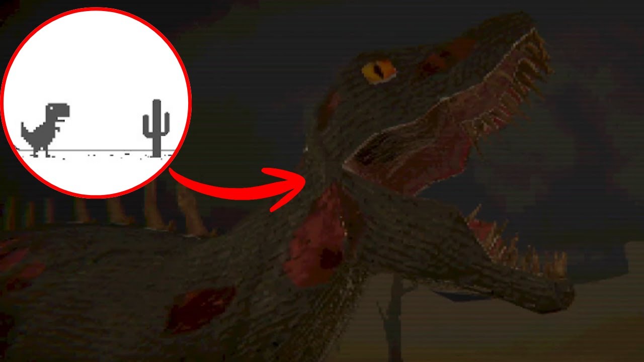 Now it is a real HORROR without internet! *Dino Run*