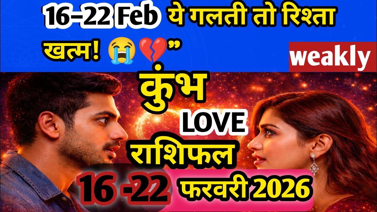 कुंभ राशि Love Rashifal16–22 Feb2026 | Single, Married & Breakup Prediction! Weakly kumbh horoscope 