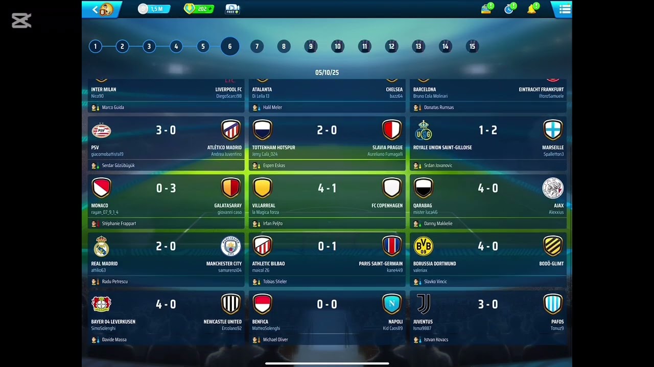 OSM Champions League 2026 – 5ª e 6ª giornata, classifica e pronostici penultima giornata