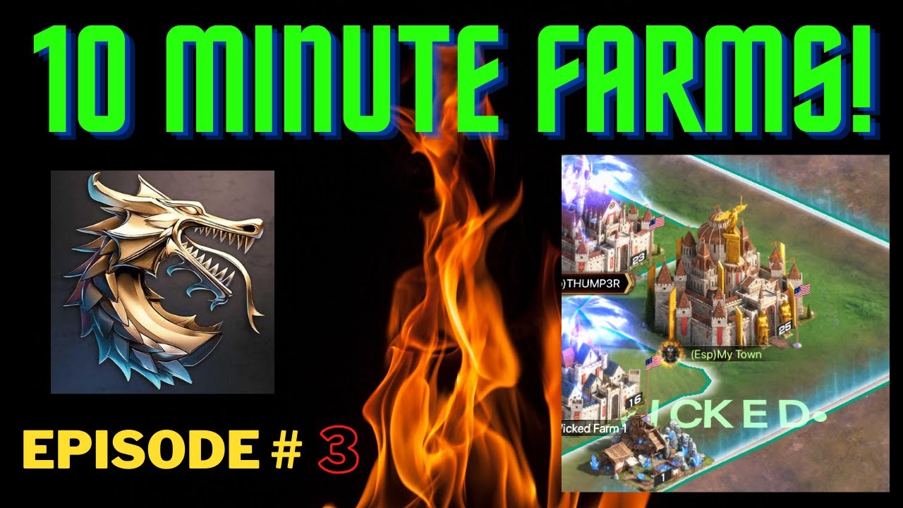 Rise of Empires - MAX OUT YOUR FARMS in under 10 minutes‼👍
