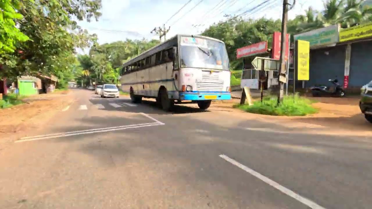 Kerala Village Roads, India 🔥 Erattupetta - Muttom - Moolamatom Rd 🔥 Scenic Bike Ride 🔥 4K 60 FPS