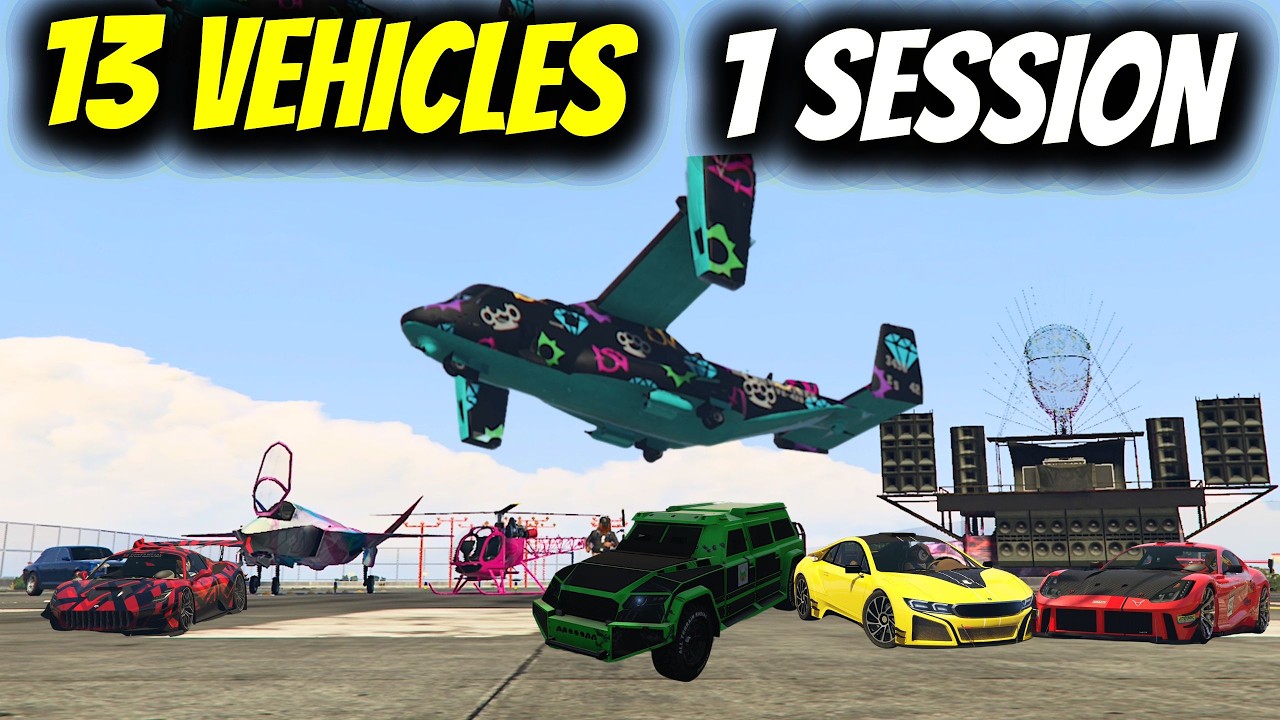How to Have 13 Vehicles Out at the Same Time in GTA Online
