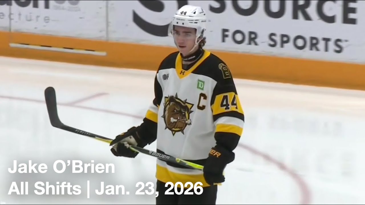 Jake O'Brien (BFD44) | All Shifts | Brantford Bulldogs vs. Sudbury Wolves (OHL) | 01 23 2026