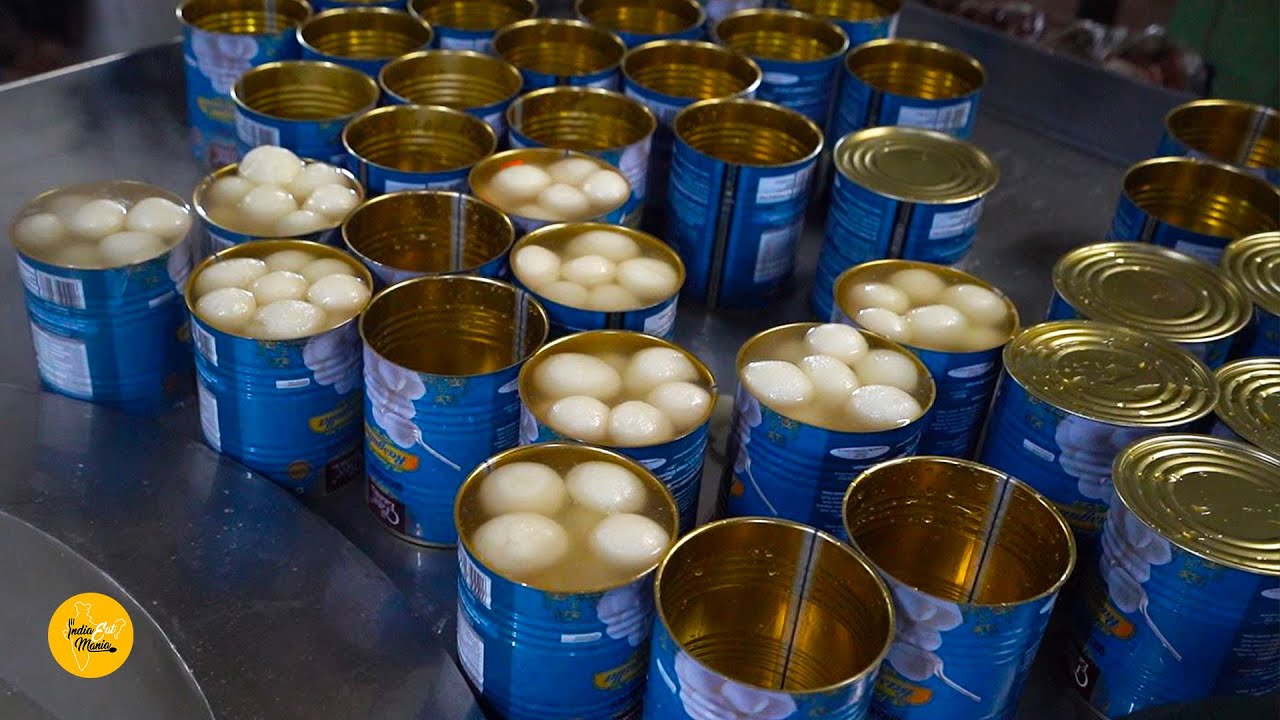 Ultimate Huge Rasgulla Making At Mega Factory Crave Eatables l Bhavnagar Street Food