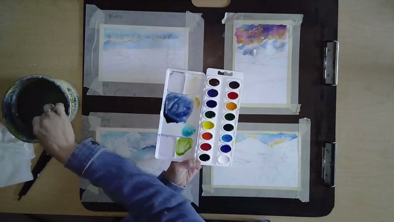 watercolor landscape part 2 background