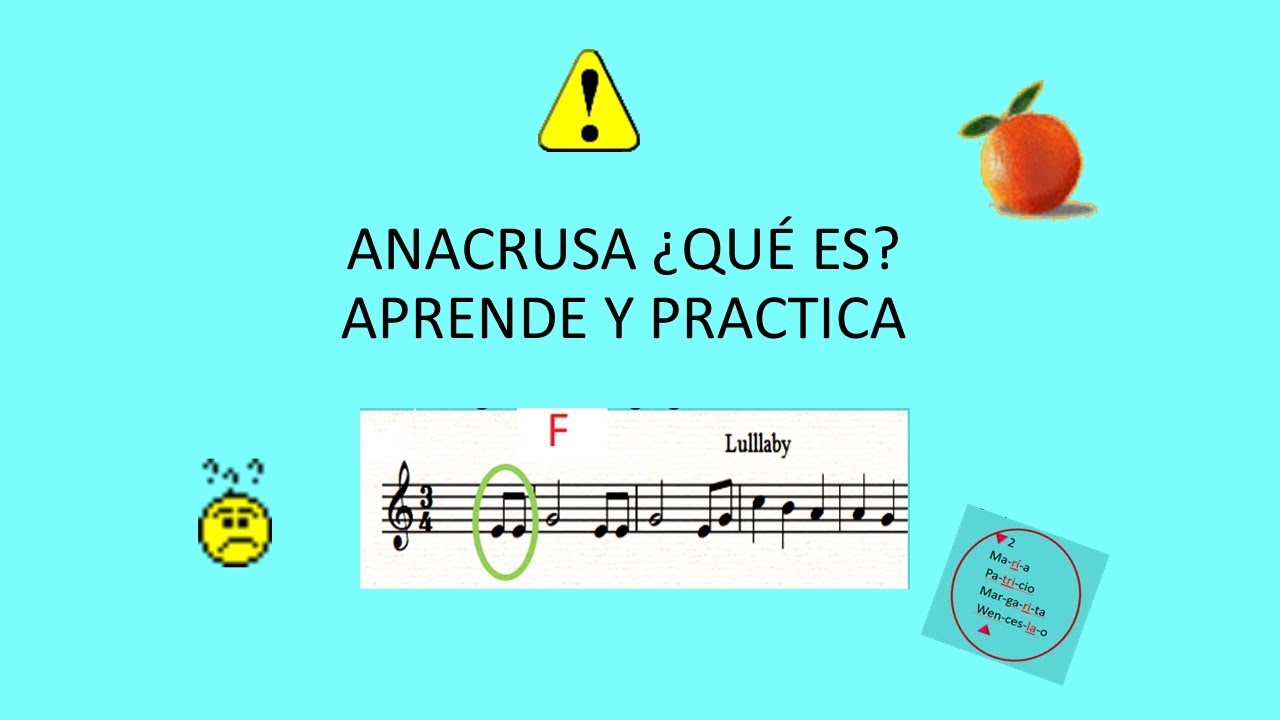 V 33 ANACRUSA QUÉ ES, APRENDE Y PRACTICA