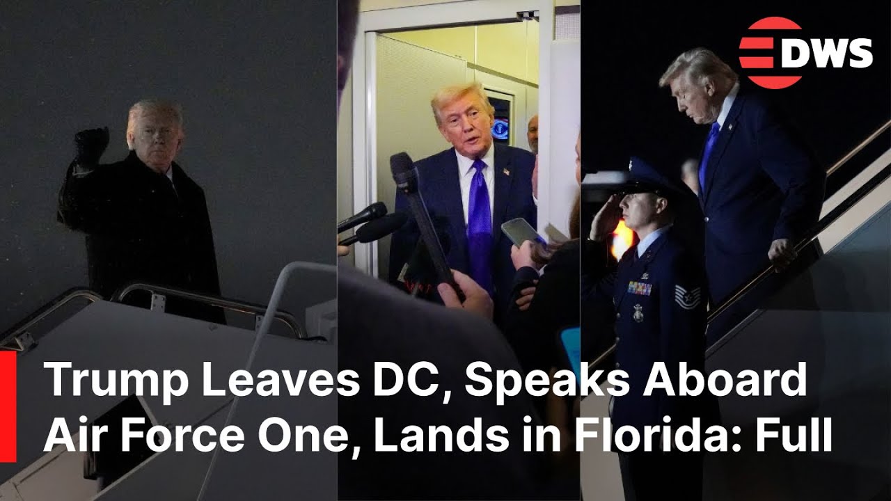 FULL VIDEO: Trump Leaves Washington, Comments on Ukraine War Talks and Iran Diplomacy | AC1B
