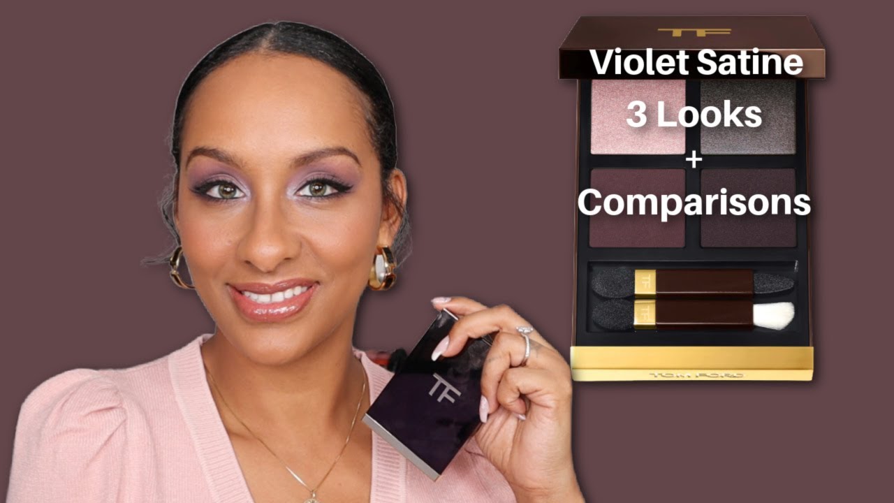 Ohhhh! 💜 Tom Ford VIOLET SATINE Eye Color Quad Crème | 3 Looks + Comparisons | Mo Makeup Mo Beauty