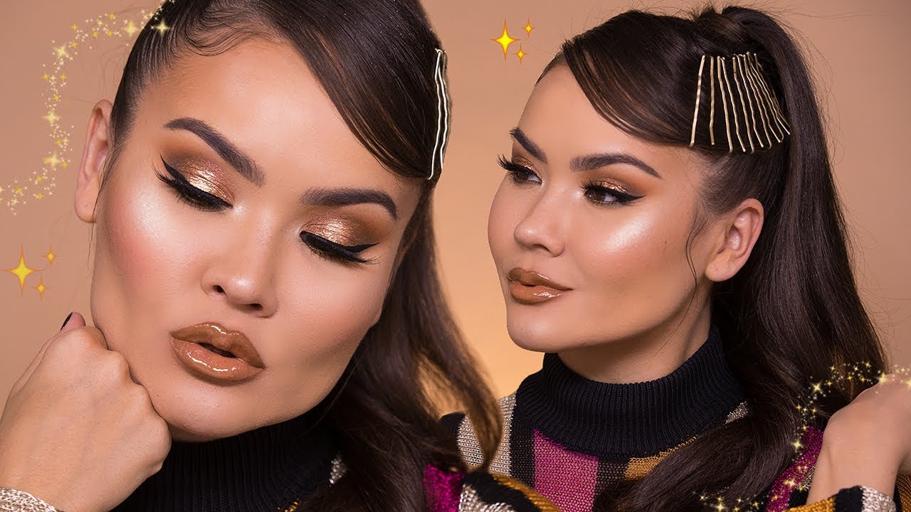 GOLD MAKEUP TUTORIAL | Maryam Maquillage