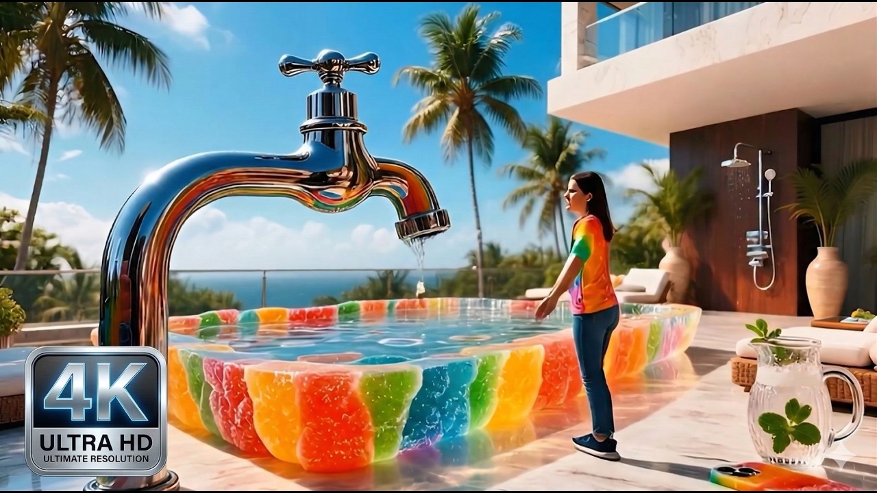 Which Insane Pool Is Your Favorite? 🤯🏊‍♂️ Oddly Satisfying AI ASMR-STILLWAVE ASMR